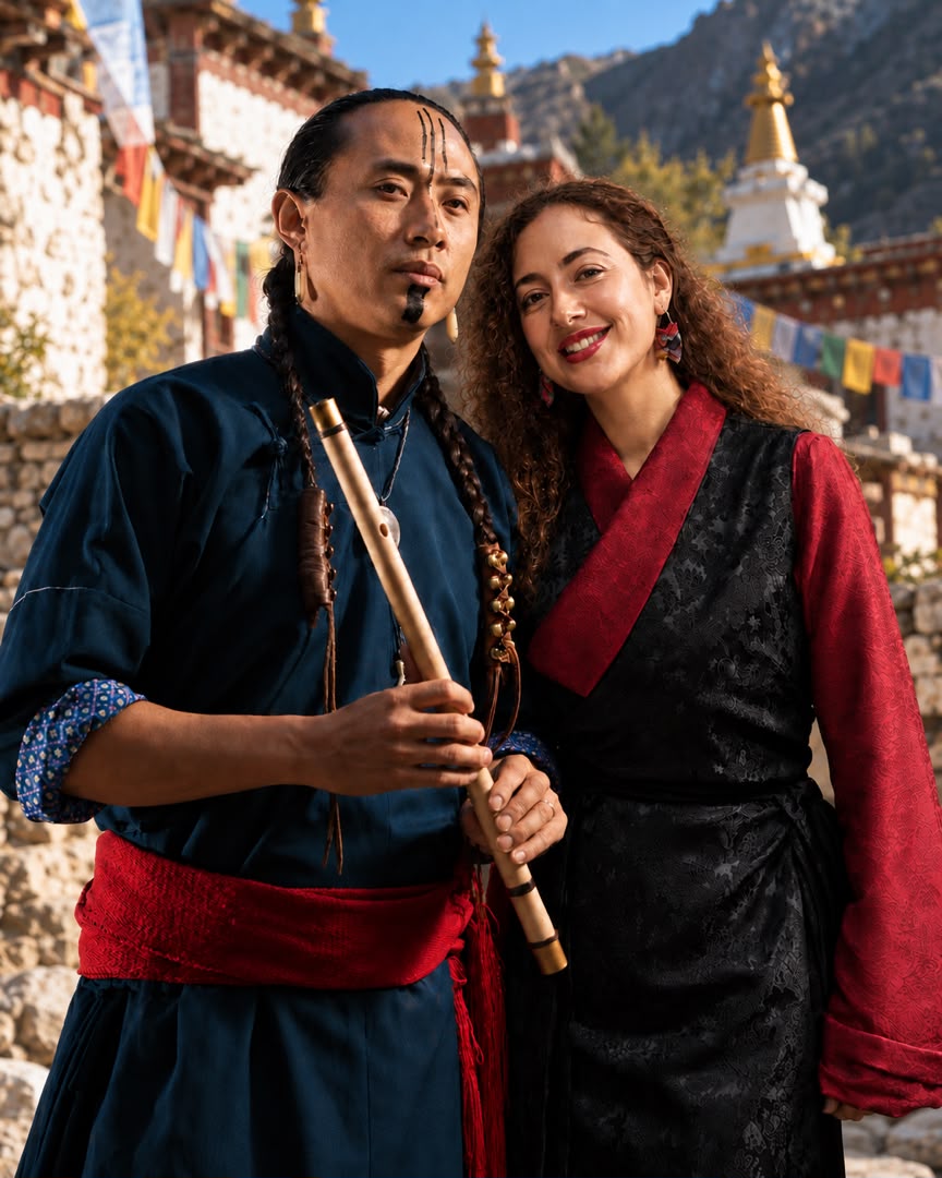 Bone Lhamokyap and Valentina Mango