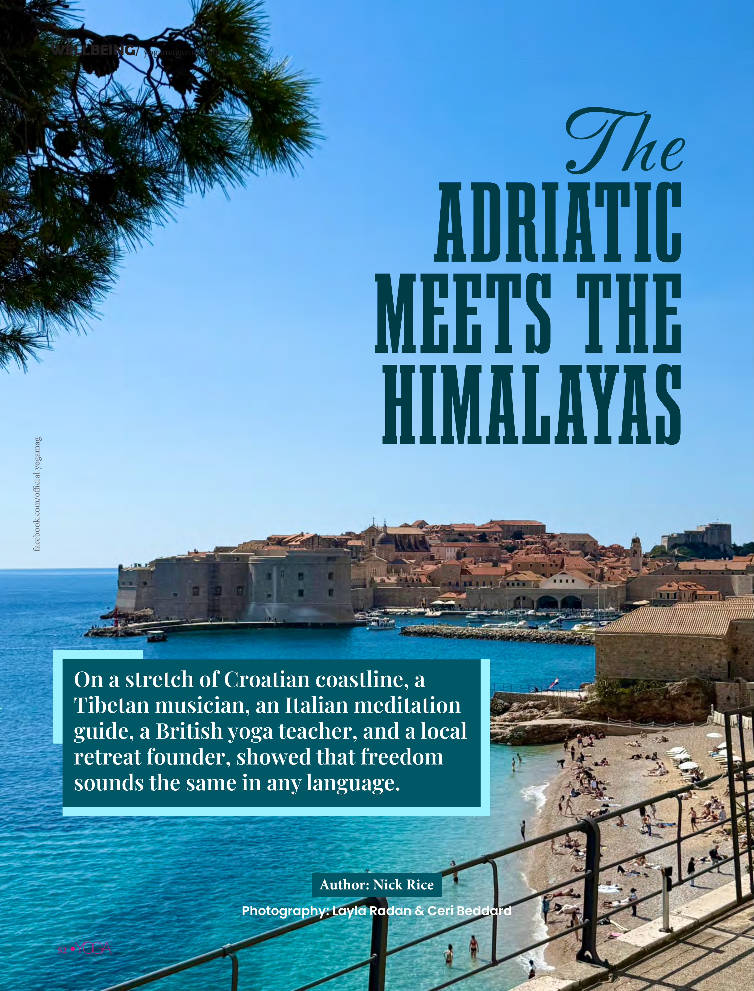 The Adriatic Meets the Himalayas article opening page